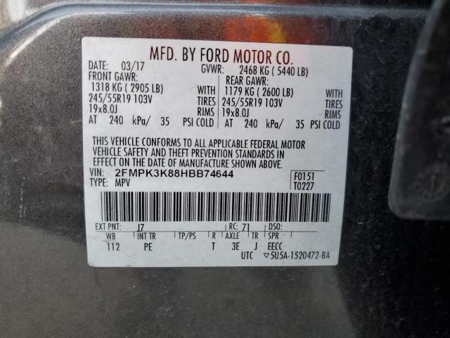 2FMPK3K88HBB74644 Ford Edge Titanium