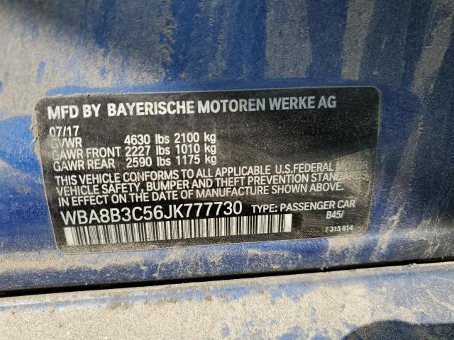 WBA8B3C56JK777730 BMW 340 I