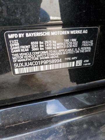 2023 BMW X5 M50I 5UXJU4C01P9P58994