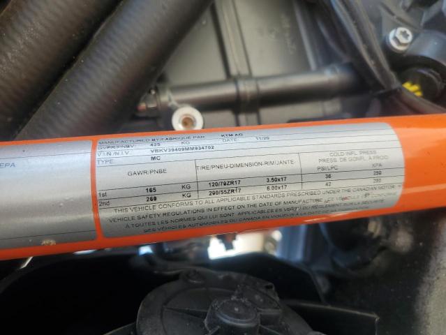 2021 KTM 1290 SUPER - VBKV39409MM934702