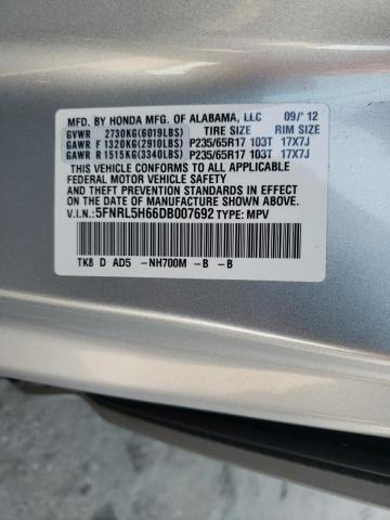 VIN 5FNRL5H66DB007692 2013 HONDA ODYSSEY no.13