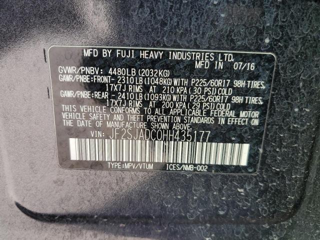 JF2SJADC0HH435177 Subaru Forester 2.5i Premium