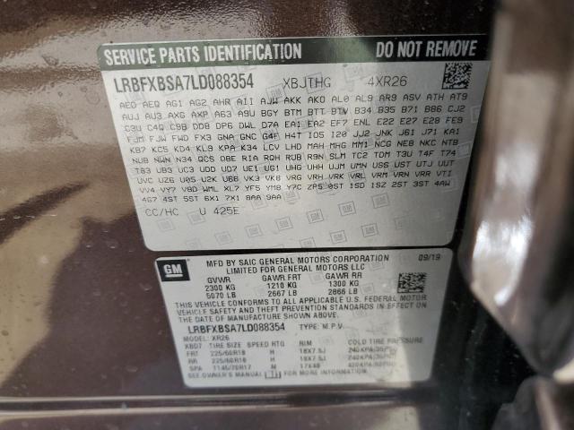 2020 BUICK ENVISION P - LRBFXBSA7LD088354