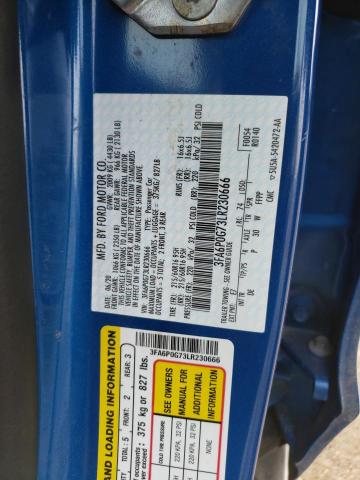 2020 FORD FUSION S - 3FA6P0G73LR230666