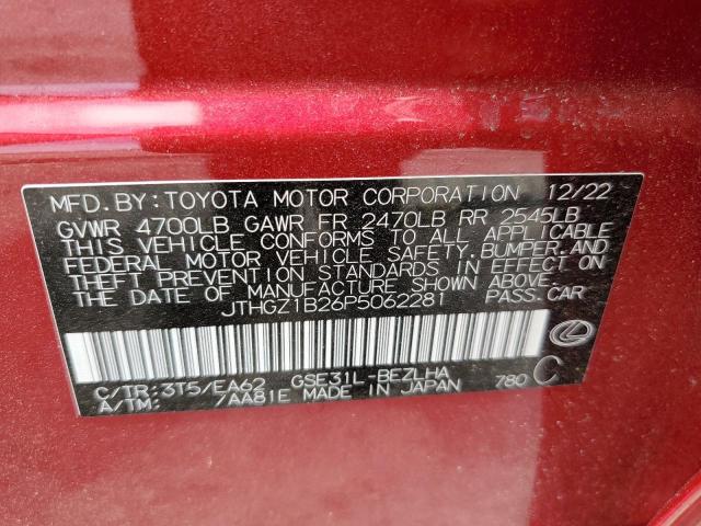 2023 LEXUS IS 350 F S JTHGZ1B26P5062281