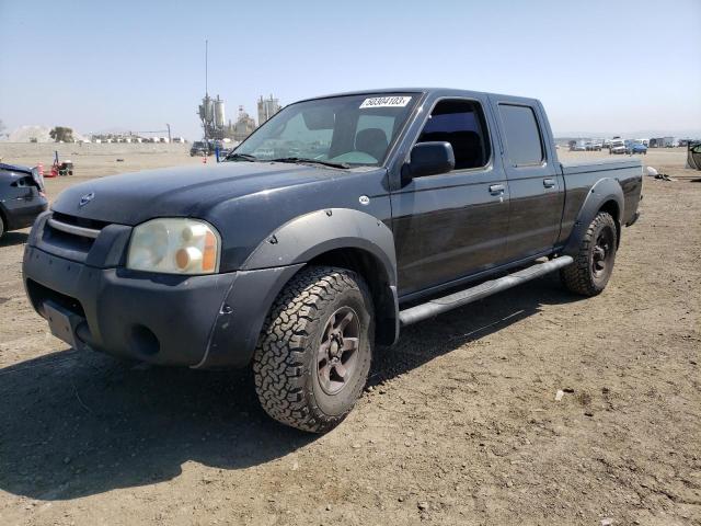 Salvage cars for sale from Copart San Diego, CA: 2002 Nissan Frontier Crew Cab XE
