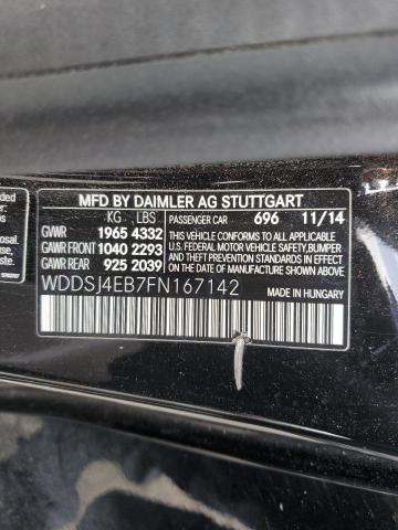 WDDSJ4EB7FN167142 Mercedes-Benz CLA 250