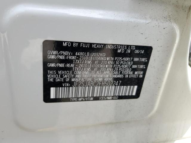 JF2SJABC2FH502247 Subaru Forester 2.5i