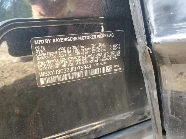 2018 BMW X2 SDRIVE2 WBXYJ3C32JEP75849