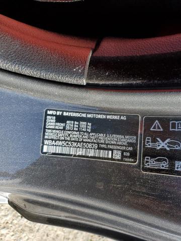 2019 BMW 430XI - WBA4W5C53KAE50839