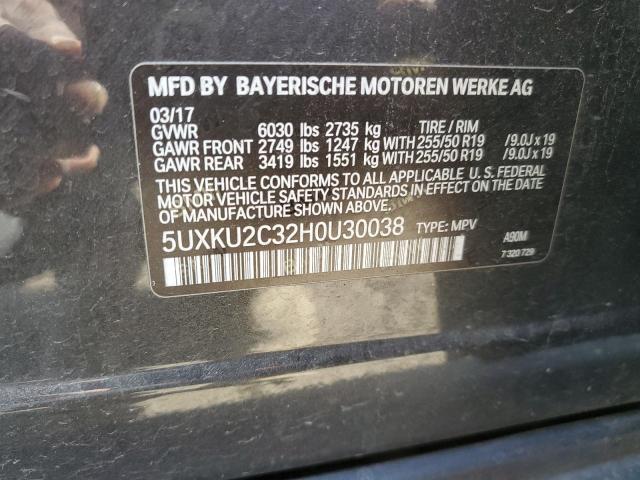 5UXKU2C32H0U30038 2017 BMW X6, photo no. 14