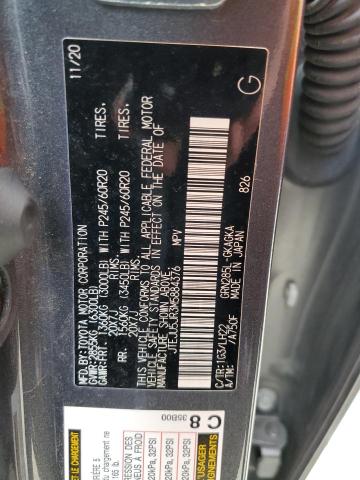 2021 TOYOTA 4RUNNER NI - JTEJU5JR3M5884376