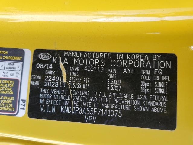 KNDJP3A55F7141075 KIA SOUL +