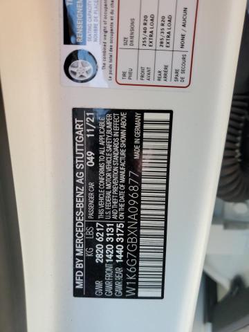 2022 MERCEDES-BENZ S 580 4MAT - W1K6G7GBXNA096877