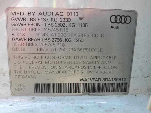 VIN WA1VFAFL8DA186912 2013 Audi A4, Prestige no.12