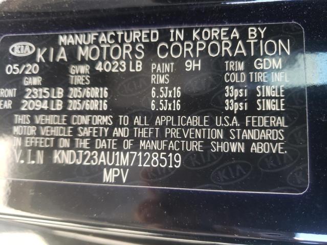 KNDJ23AU1M7128519 | 2021 KIA SOUL LX