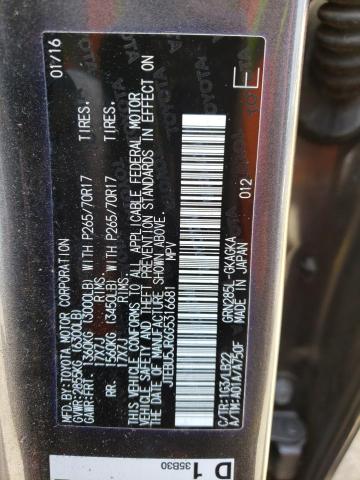 JTEBU5JR6G5316681 Toyota 4runner Sr5/sr5 Premium