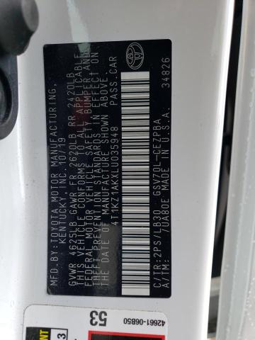 2020 TOYOTA CAMRY TRD - 4T1KZ1AKXLU035948