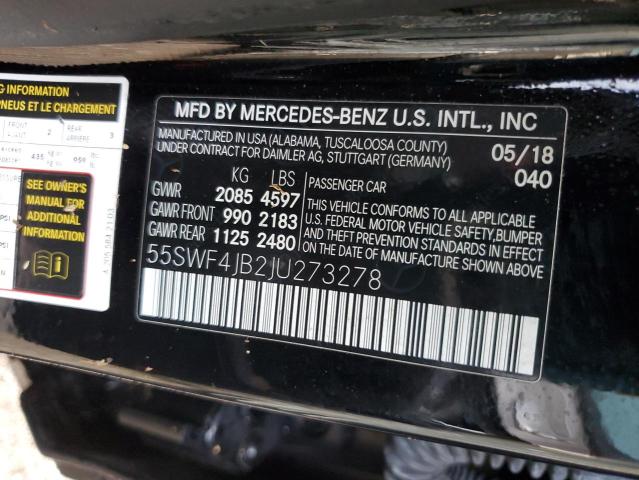 55SWF4JB2JU273278 2018 MERCEDES-BENZ C-CLASS - Image 13