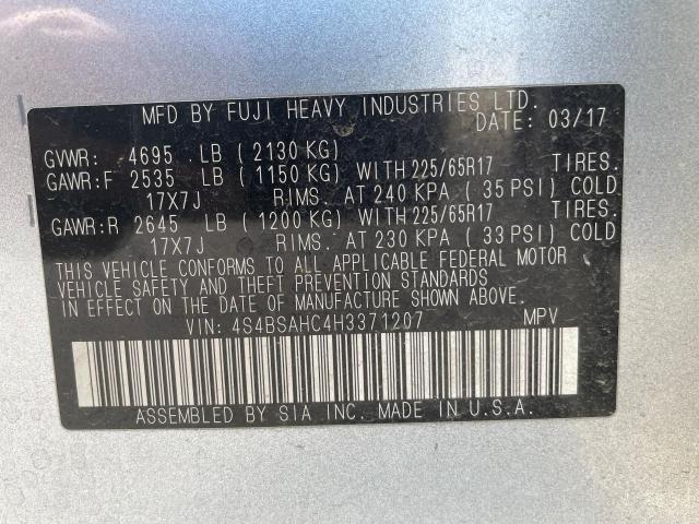 4S4BSAHC4H3371207 Subaru Outback 2.5i Premium