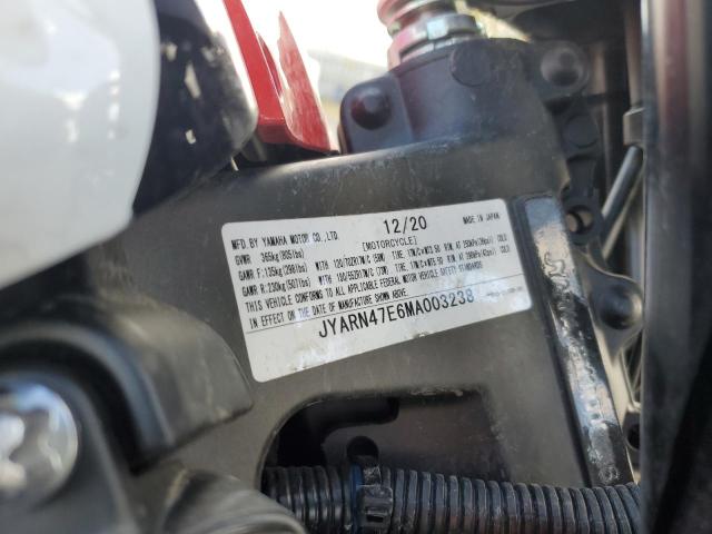 2021 YAMAHA XSR900 JYARN47E6MA003238