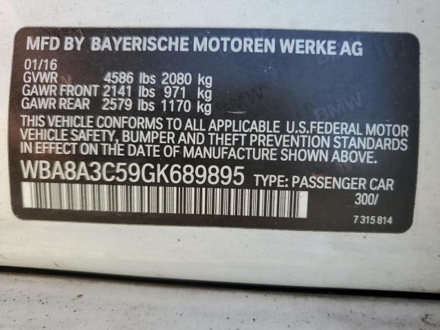 WBA8A3C59GK689895 BMW 320 XI