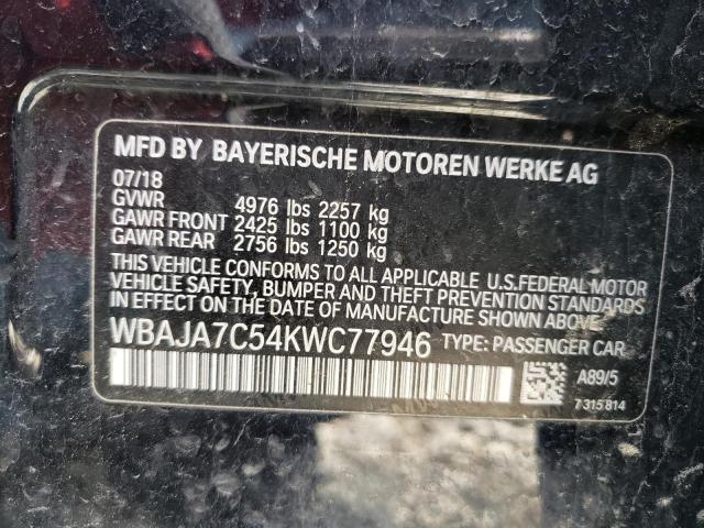 2019 BMW 530 XI - WBAJA7C54KWC77946