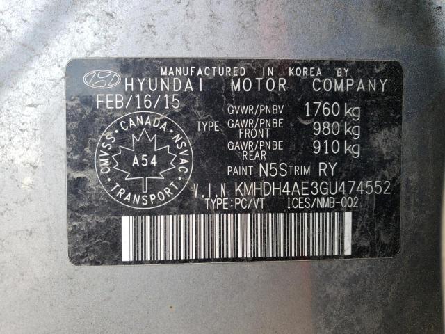 2016 HYUNDAI ELANTRA SE - KMHDH4AE3GU474552