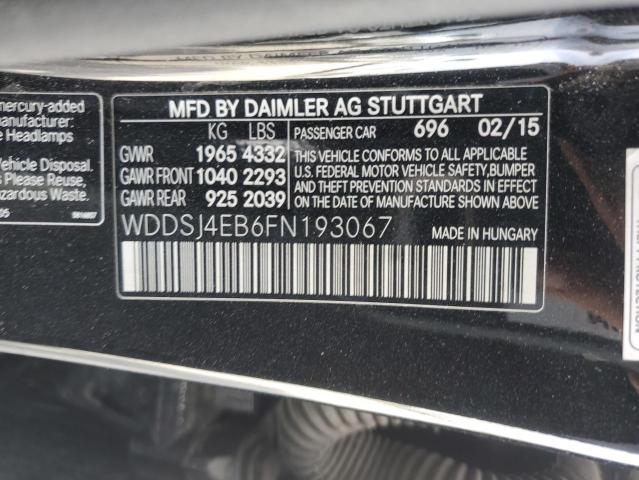WDDSJ4EB6FN193067 Mercedes-Benz CLA 250