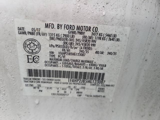2017 FORD TAURUS LIM - 1FAHP2J85HG123087