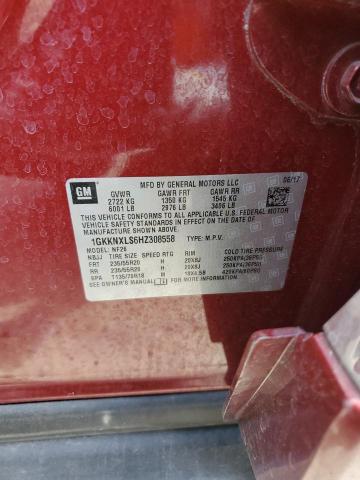1GKKNXLS6HZ308558 GMC Acadia Denali