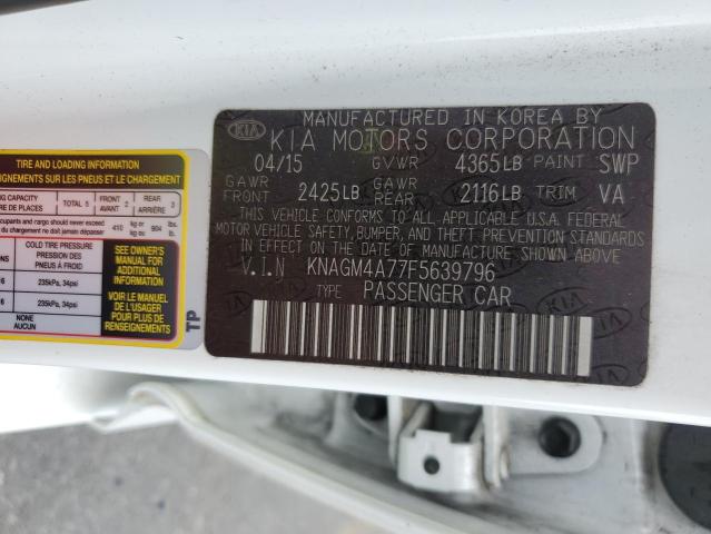KNAGM4A77F5639796 KIA Optima Lx