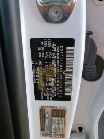 5XYRGDLC4NG115203 KIA SORENTO LX