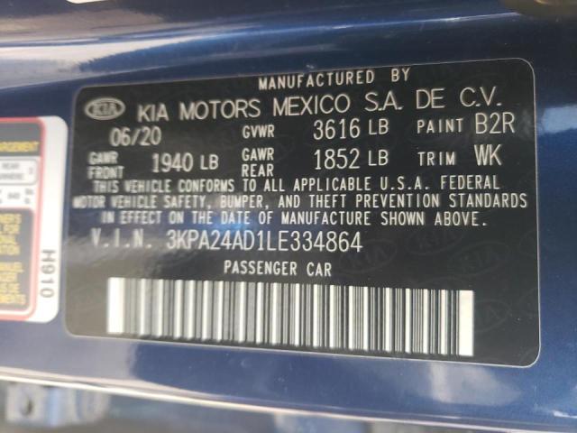 3KPA24AD1LE334864 KIA RIO LX