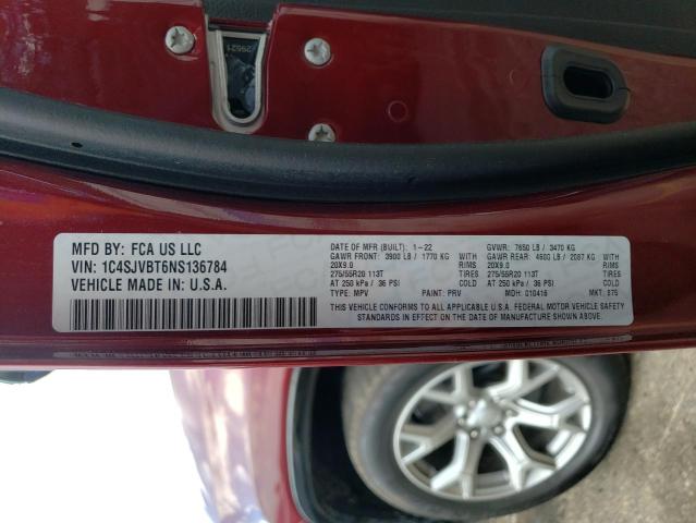 2022 JEEP WAGONEER S 1C4SJVBT6NS136784