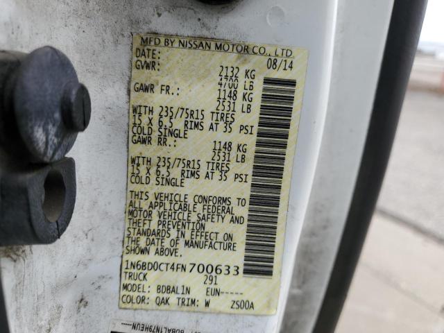 1N6BD0CT4FN700633 Nissan FRONTIER S