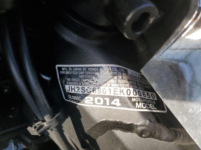 2014 HONDA GL1800 C - JH2SC6801EK000650