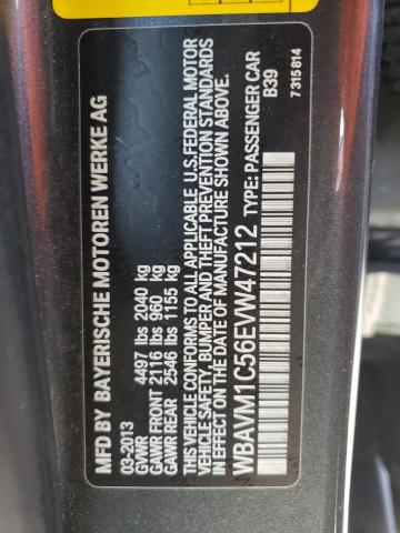 WBAVM1C56EVW47212 BMW X1 Sdrive28i