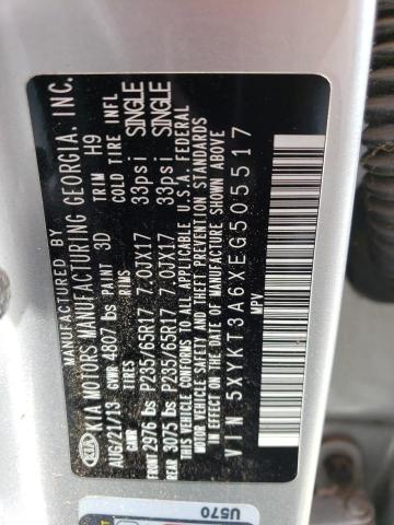 5XYKT3A6XEG505517 KIA SORENTO LX