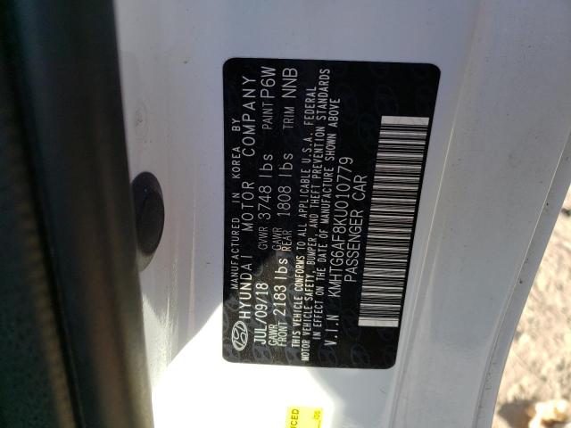 2019 HYUNDAI VELOSTER B - KMHTG6AF8KU010779