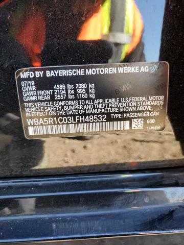 WBA5R1C03LFH48532 BMW 330I