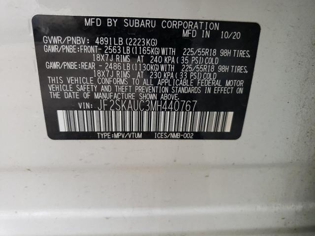 JF2SKAUC3MH440767 Subaru Forester Limited