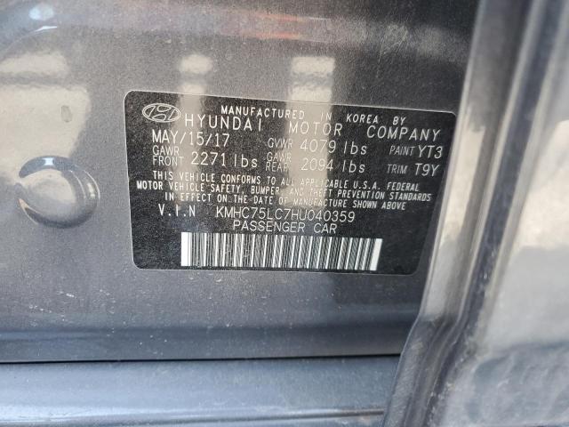 2017 HYUNDAI IONIQ SEL - KMHC75LC7HU040359