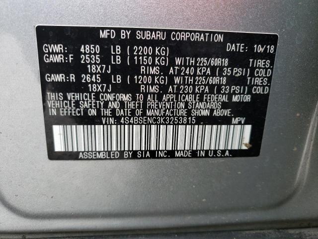4S4BSENC3K3253815 Subaru Outback 3.6r Limited