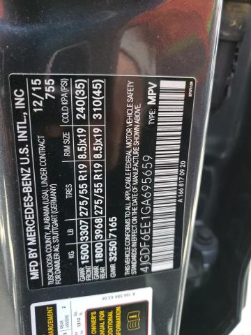 4JGDF6EE1GA695659 Mercedes-Benz Gl 450 4matic