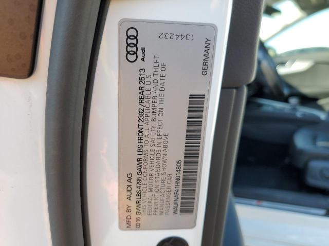 2017 AUDI A4 PRESTIG - WAUFNAF41HN014805