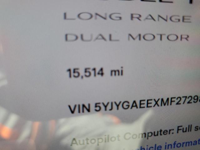 5YJYGAEEXMF272989 Tesla Model Y