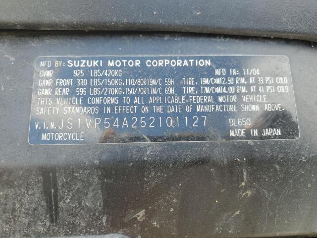 2005 SUZUKI DL650 K JS1VP54A252101127