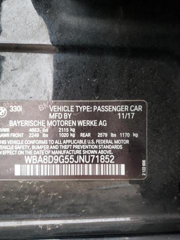 2018 BMW 330 XI - WBA8D9G55JNU71852