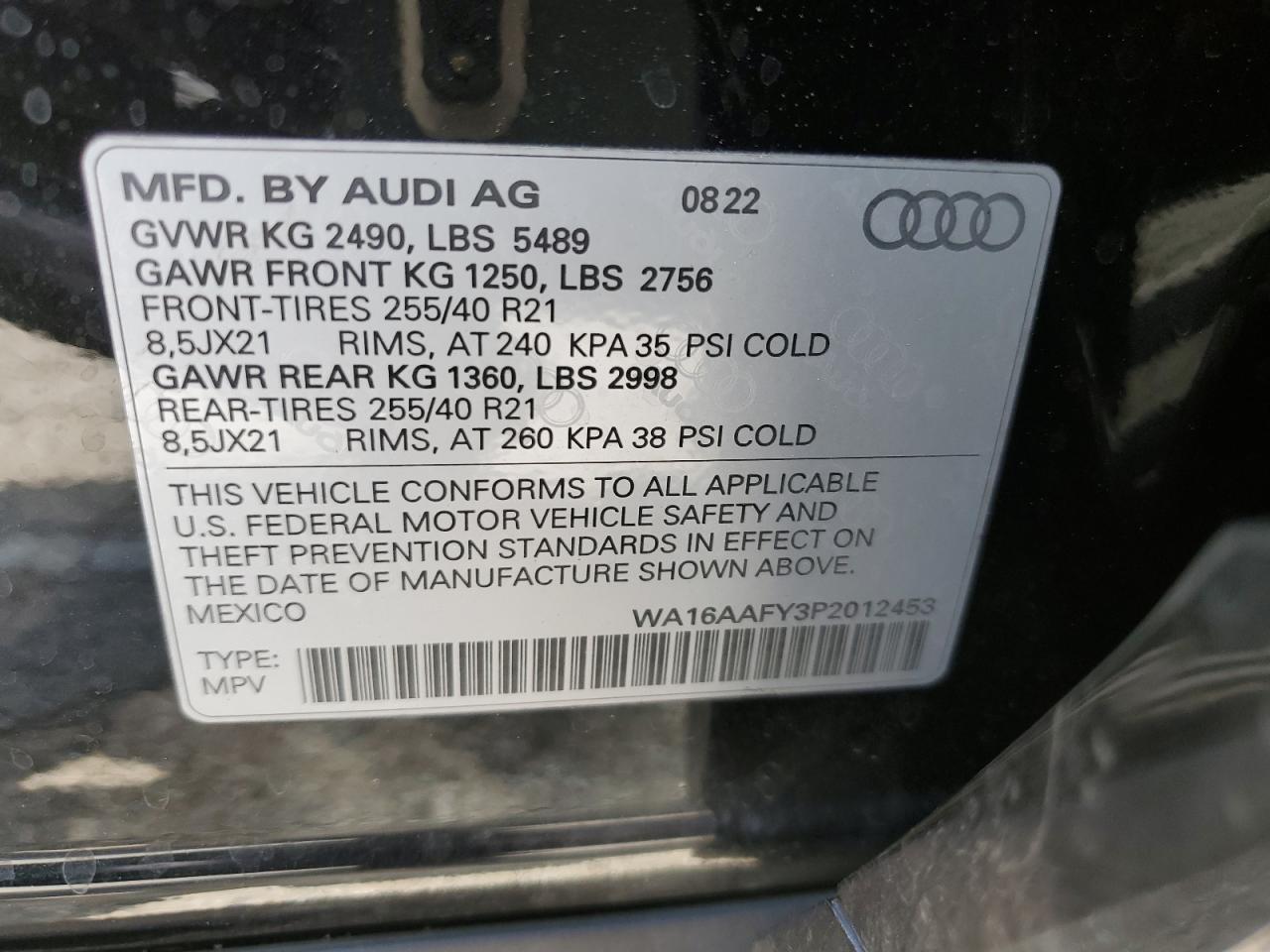 AUDI Q5 SPORTBACK PRESTIGE 45